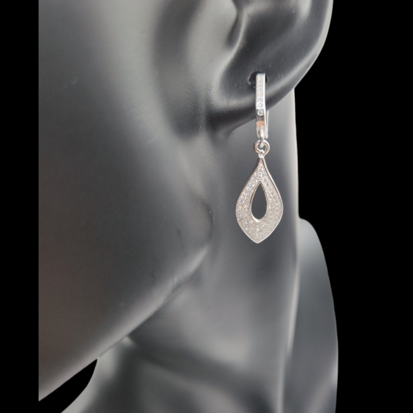 Sterling Silver AD Pendant Earrings Set