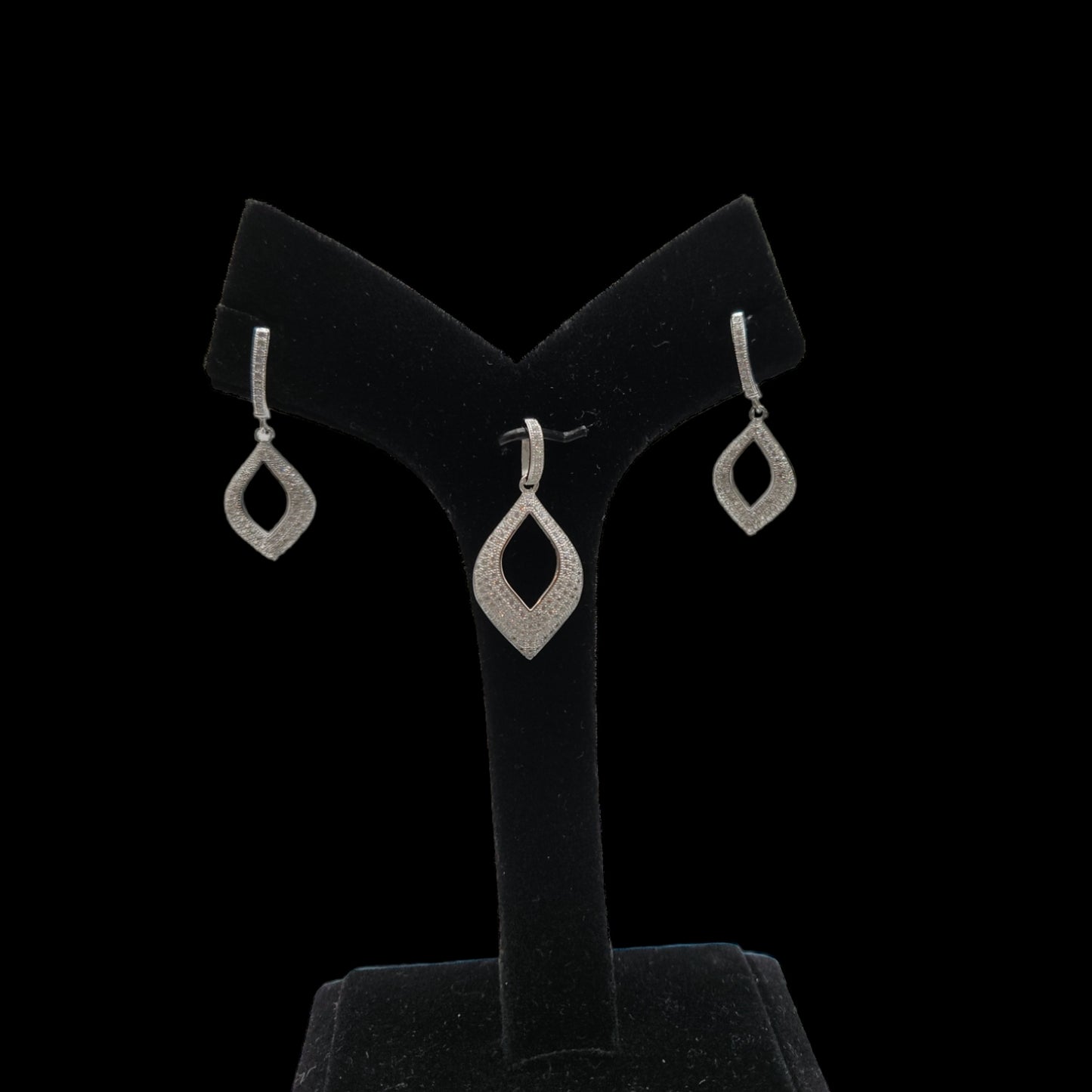 Sterling Silver Pendant Earrings Set