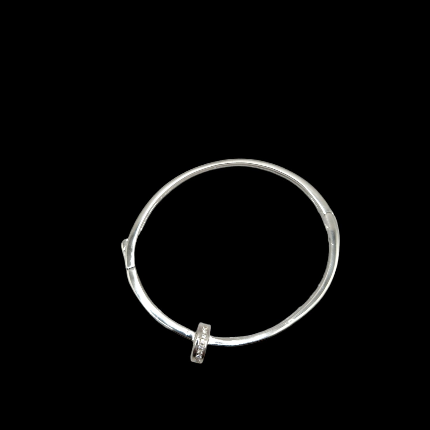 925 Silver Overlap bangle Bracelet