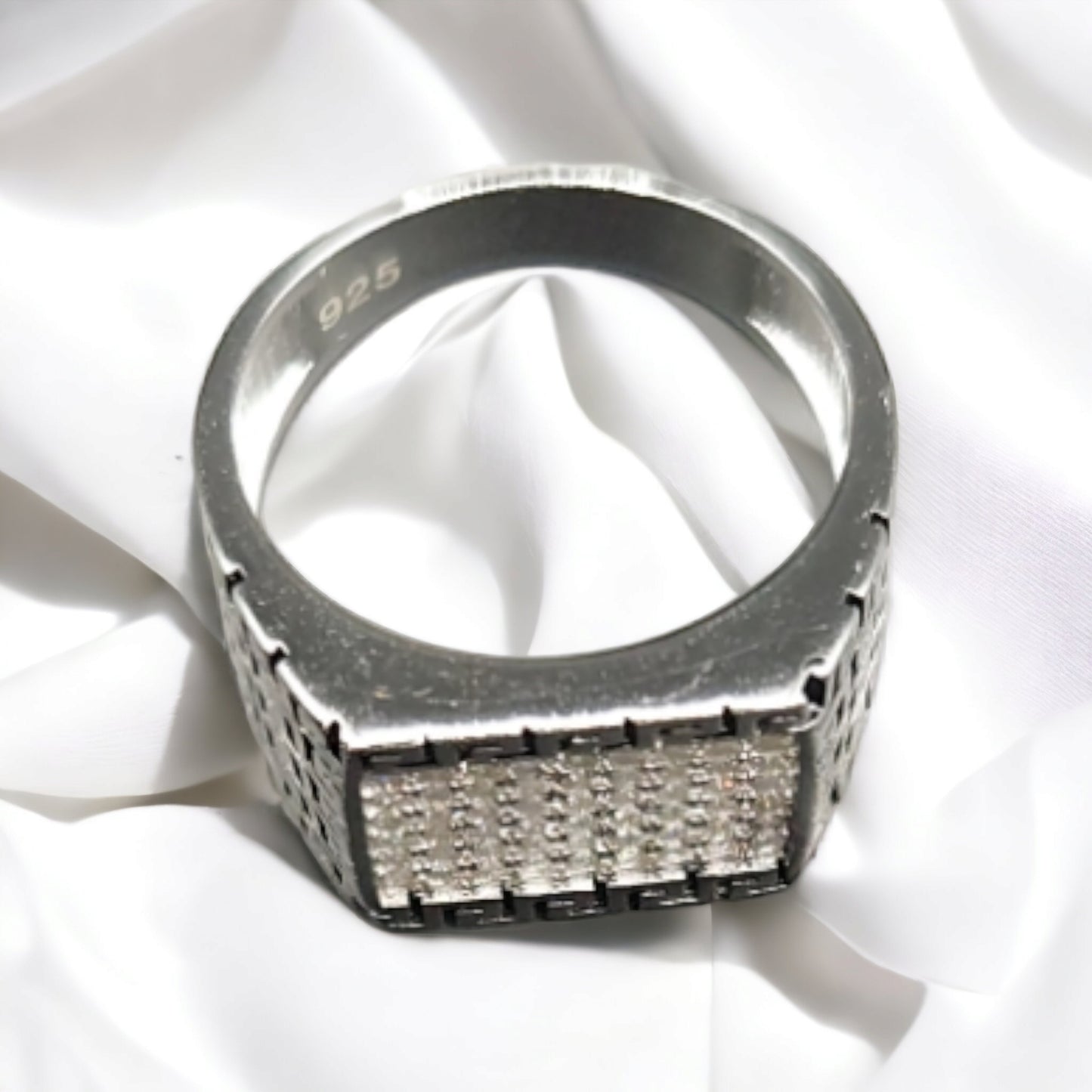 Sterling Silver AD Ring for Men.