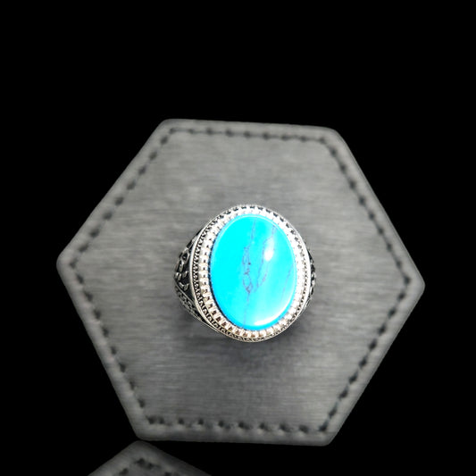 Vintage Turquoise Ring for Men.