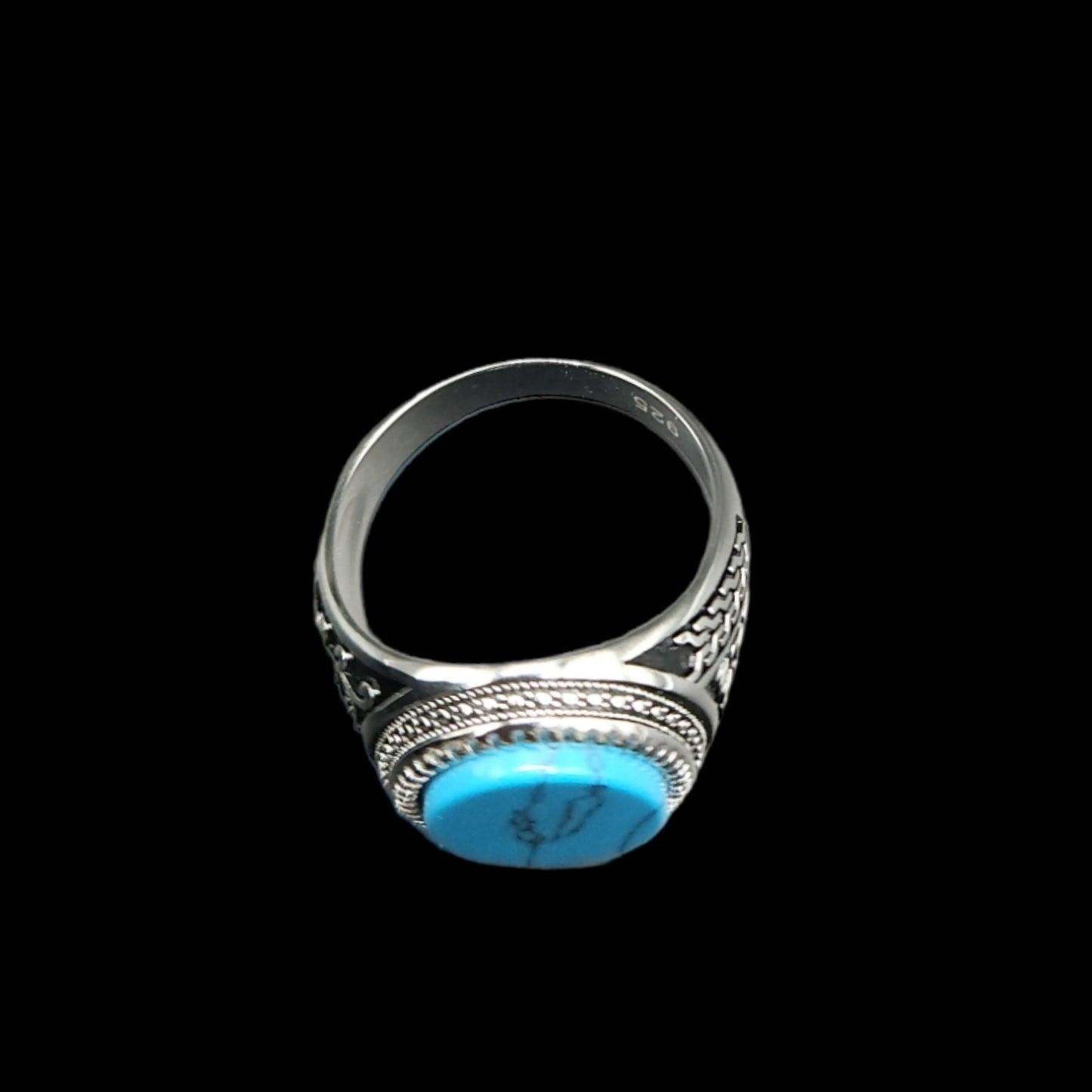 Vintage Turquoise Ring for Men.