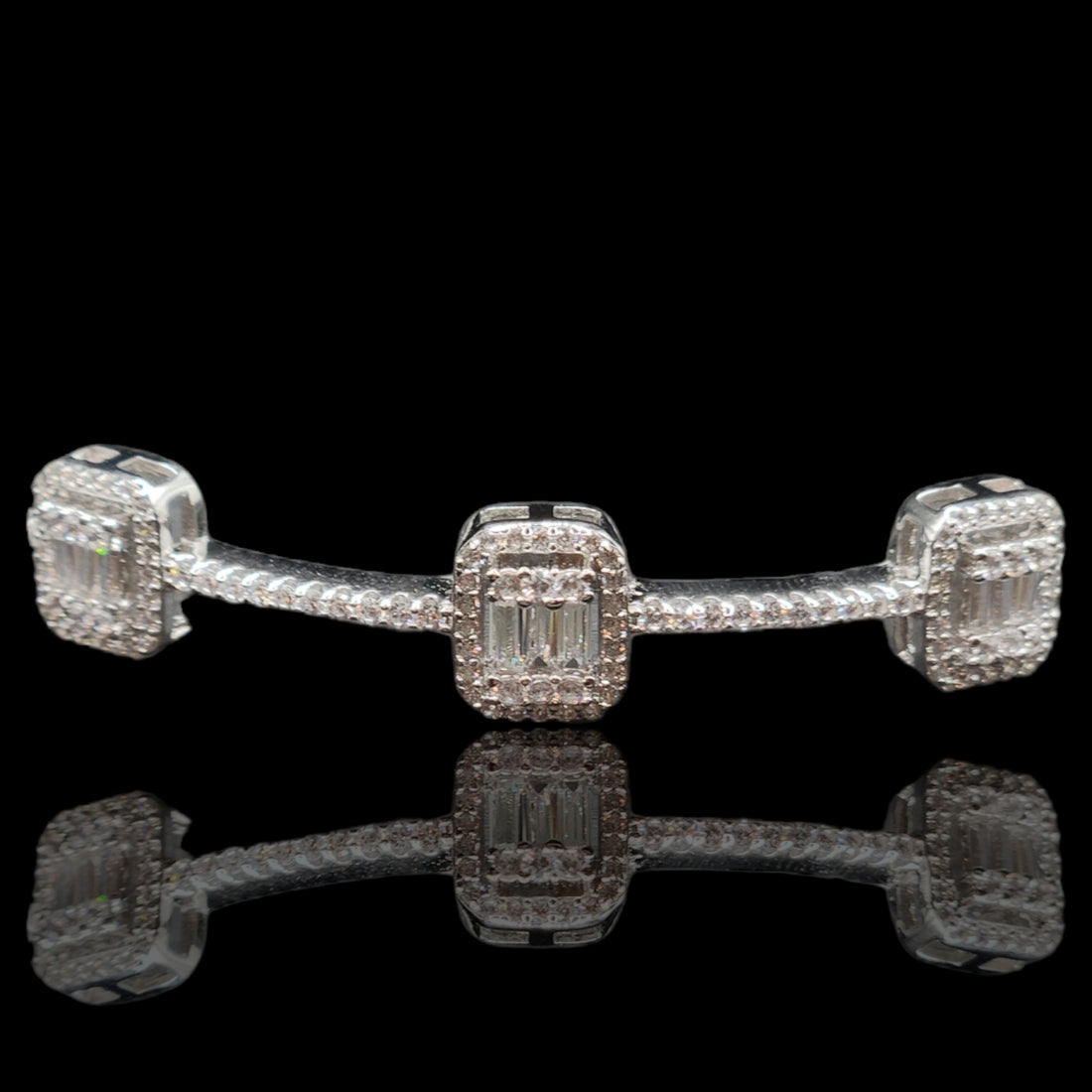 Sterling Silver AD Bracelet with Ring