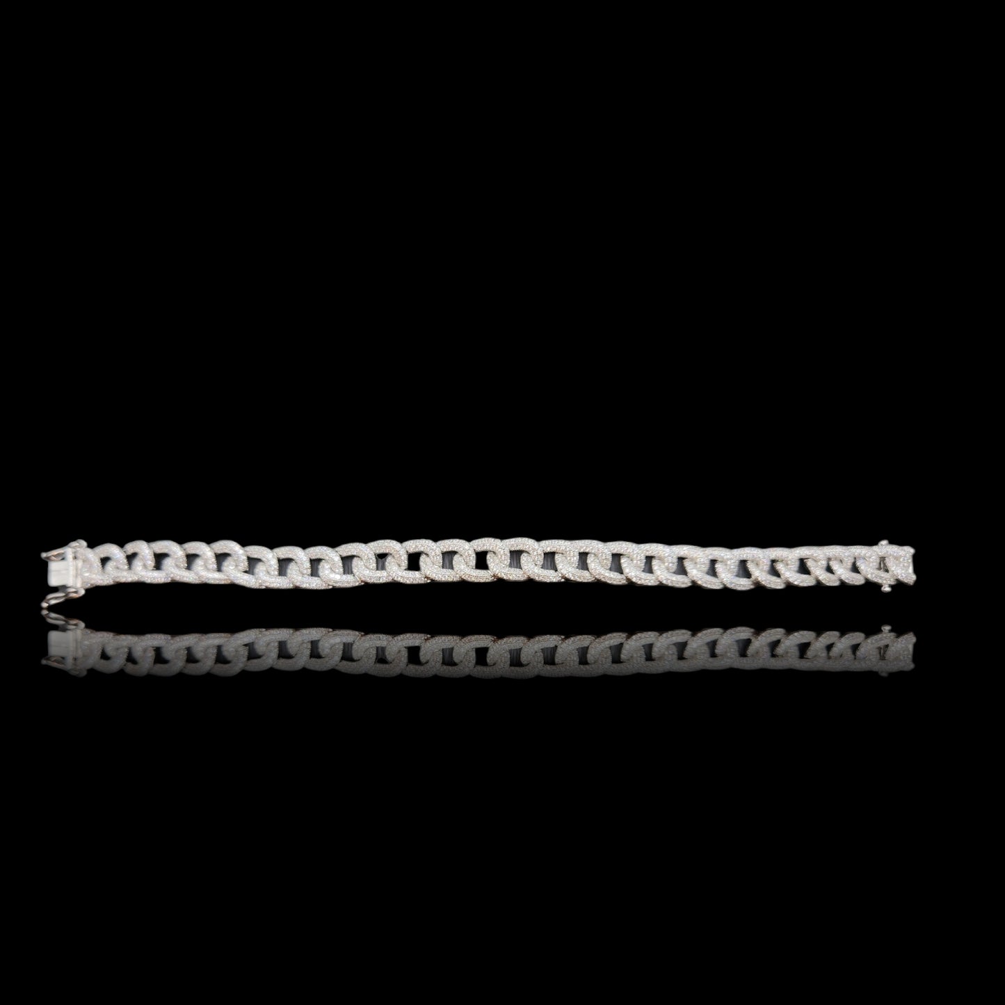 Solid Curb Chain Style Mens Bracelet