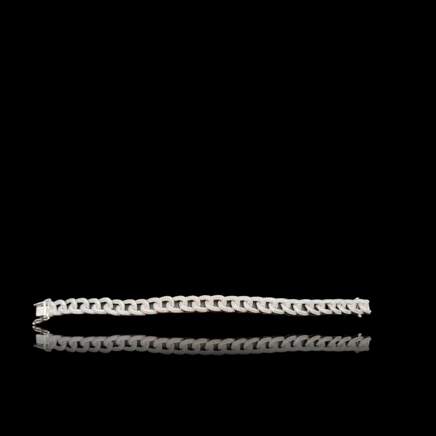 Solid Curb Chain Style Mens Bracelet