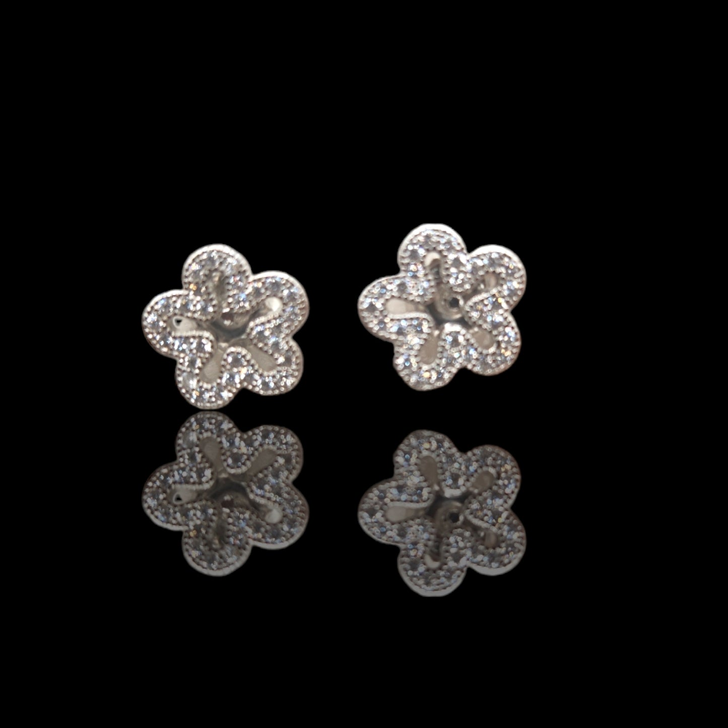 Amazing Blossom Zircon Stone Stud Earrings