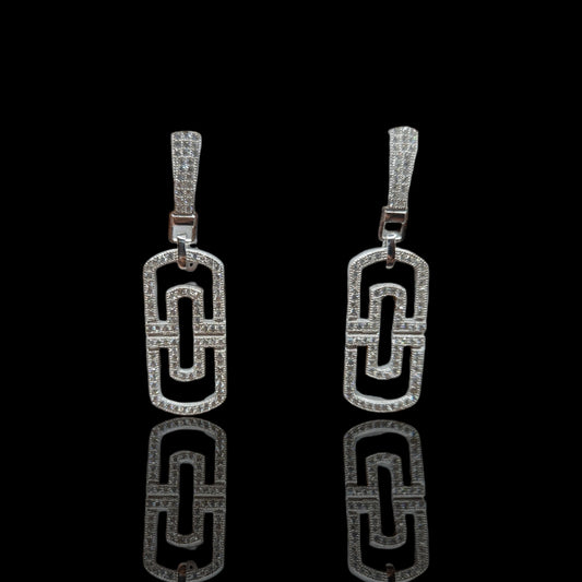 Geometric Drop Earrings.