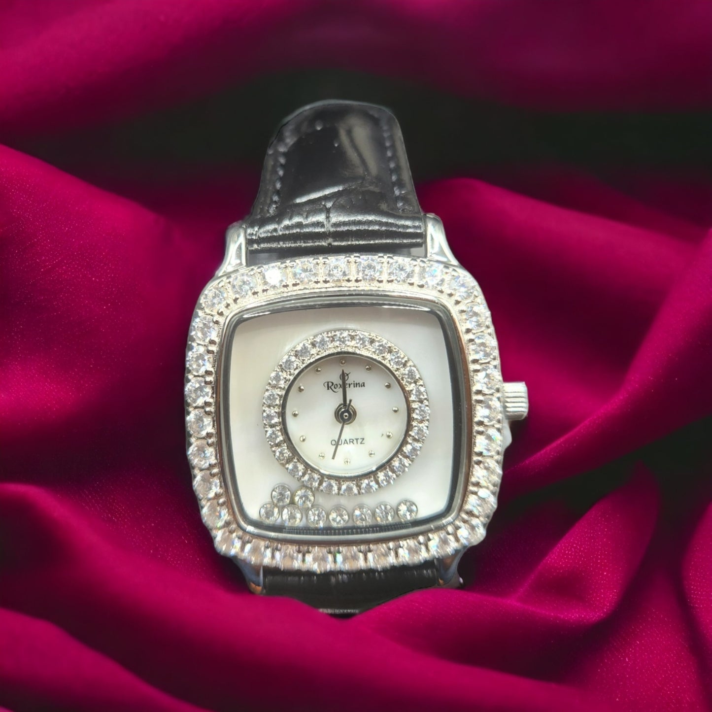 Sterling Silver Square Watch