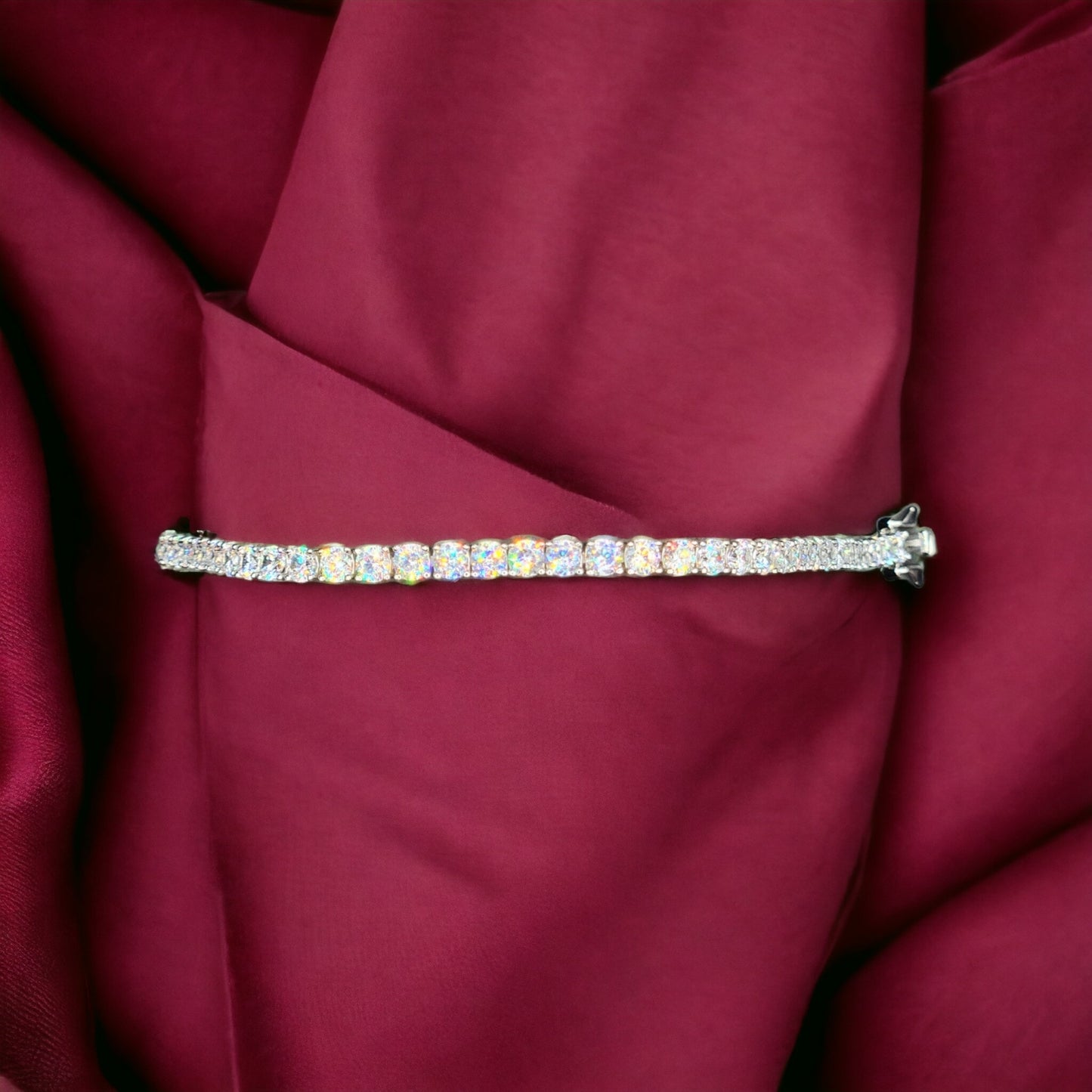 Sterling Silver Tennis Bracelet.