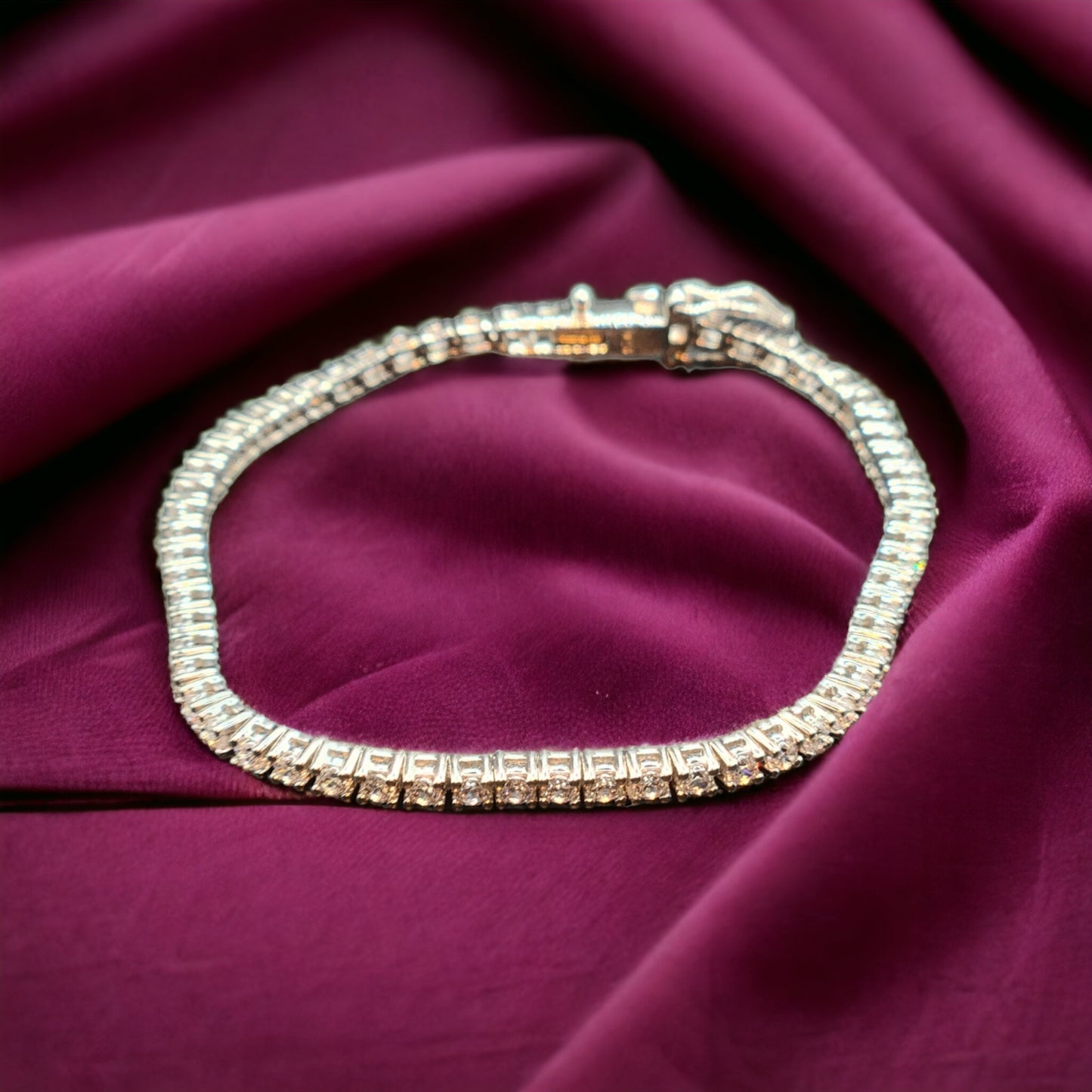 Sterling Silver Tennis Bracelet