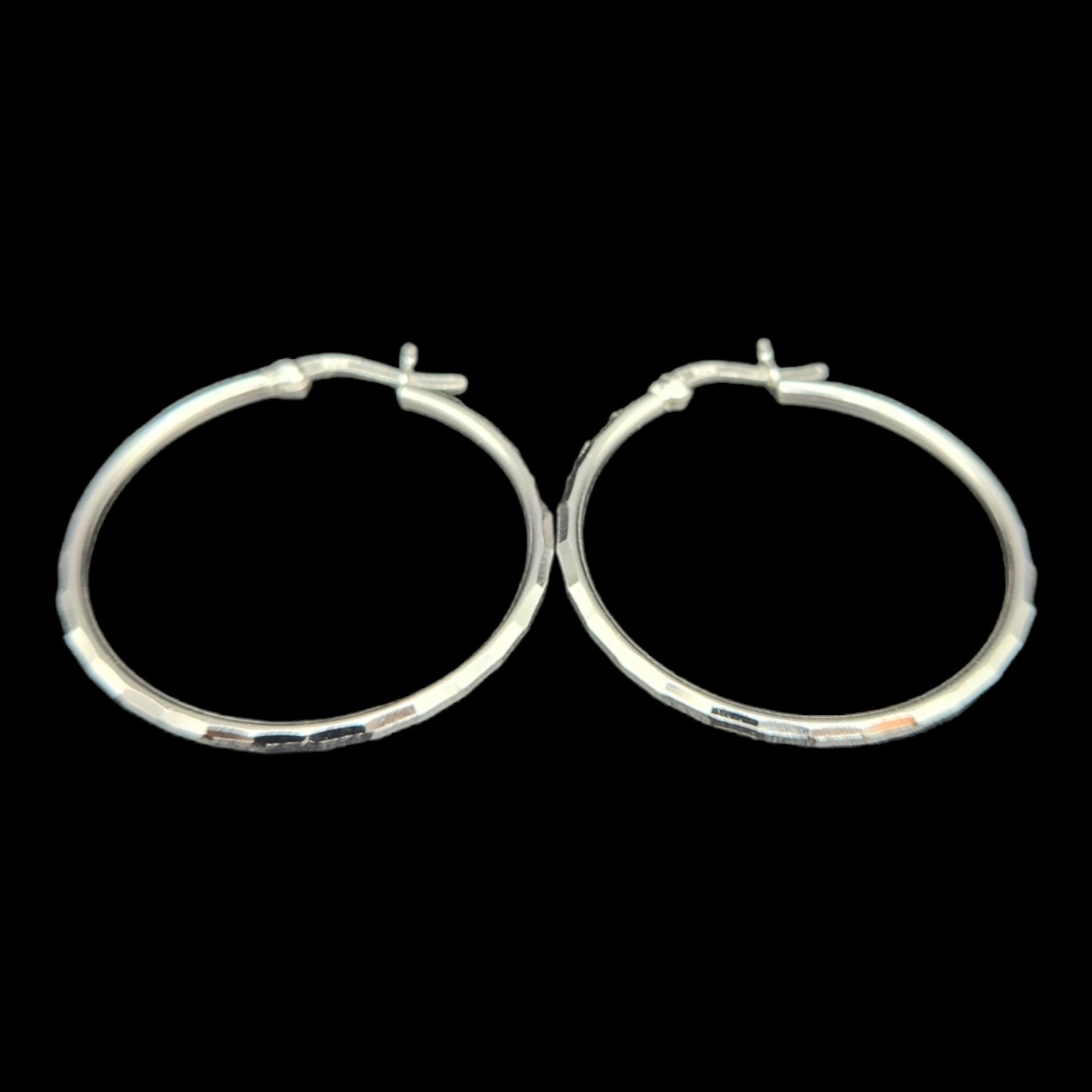 Sterling Silver Siren Muse Hoop Earrings.