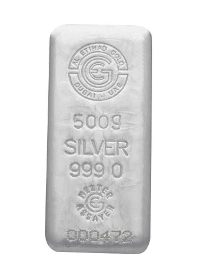 500 G Silver Bar