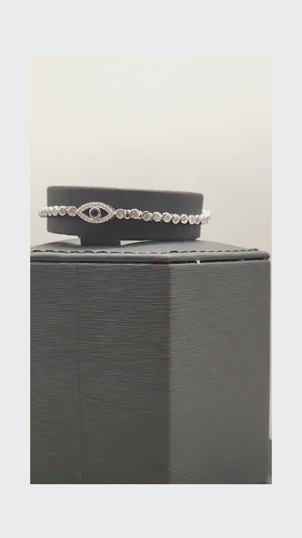 925 Sterling Silver Evil Eye Bracelet