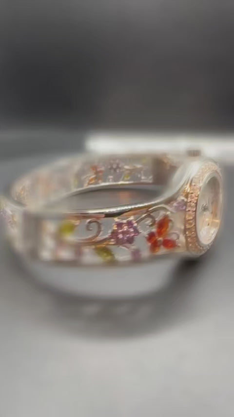 Sterling Silver Bangle Style Watch.